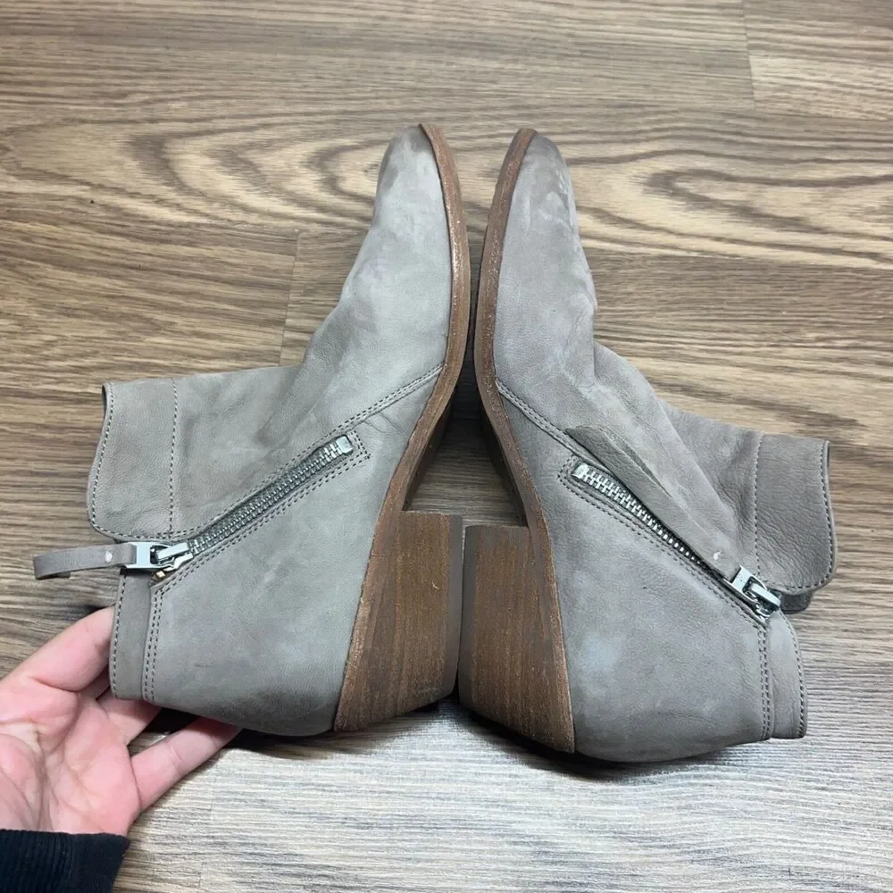 Sam Edelman Womens Packer Boot Size 8 Tan Leather Low Block Heel Bootie‎